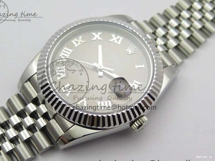 1219 DateJust 41mm 126334 SS BP Maker 1:1 Best Edition New Version Gray Roman Dial on Jubilee Bracelet Reliable 3035